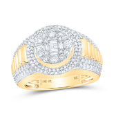 1 5/8CTW-DIA NK MENS RING